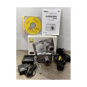 Nikon COOLPIX P4 VR 8.1MP 디지털 카메라 오리지널 박스 액세서리 코드 테스트, 1개