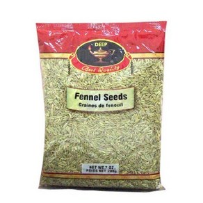 Deep Fennel Seeds (Sauf) 7 Oz. 200g Indian Spice by DEEP 딥 회향 씨앗(Sauf) 7온스 200g DEEP의 인도 향신료, 1개