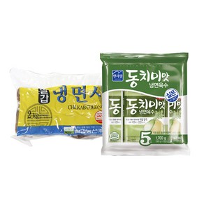 칠갑 냉면사리2kg 1개 + 면사랑 동치미맛 냉면육수 340g 10개