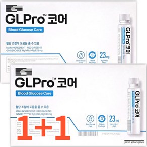 정관장 GLPo 지엘프로 코어 2박스 바나바잎 난소화성말토덱스트린 혈당조절관리에 도움, 2개