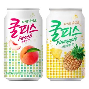 동원 쿨피스 350ml 복숭아24캔+파인애플24캔 (총48캔), 48개, 본상품선택