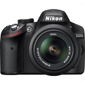 Nikon D3400 w/ AF-P DX NIKKOR 18-55mm f/3.5-5.6G VR Black, Black_w/ 18-55mm  Base