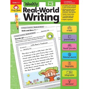 Weekly Real-Wold Witing Gades 1-2:, Evan-Moo Educational Publis..