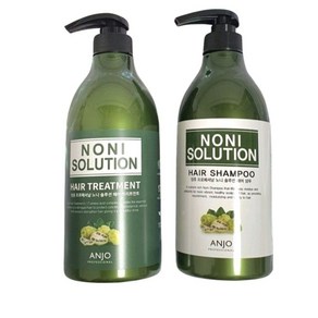 [1세트] Noni solution 노니 솔루션 헤어 샴푸+ 트리트먼트 (+ 사은품 크림 40ml 2개)+ 당일발송, 1세트