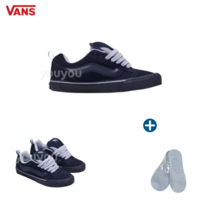 [YUYU] Vans 반스 남녀공용 뉴스쿨 knu-skool 네이비 키높이 운동화