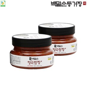 백말순 청국 쌈장 달인이 만든 수제 전통 방식 국산콩 100%, 400g, 2개