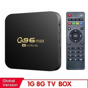 앰프 HONGTOP WIFI 4K Q96 MAX 스마트 TV 박스 2.4/5G 셋톱 안드로이드 10.0 미디어 플레이어 쿼드 코어, 1.Ameican Standad - TV BOX, 1개