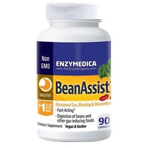 엔자이메디카 BeanAssist Bloating & Discomfot 90캡슐, 90정, 1개