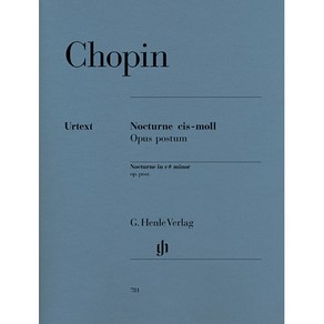 Chopin - Noctune c shap mino 쇼팽 - 녹턴 중 영화 'The Pianist 피아니스트' 주제 발췌 Henle 헨레 피아노 악보