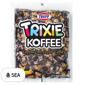 TRIXIE 카푸치노 커피 캔디, 2kg, 5개