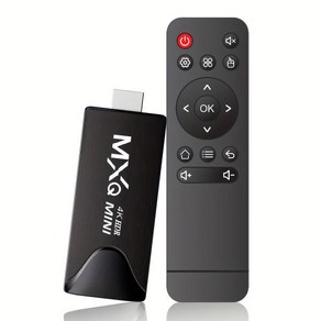 MXQMini TV 스틱 안드로이드 10 쿼드 코어 4K HD 플레이 스토어 24G 와이파이 스마트 TV 박스 안드로이드 H265 미디어 플레이어 셋톱 박스