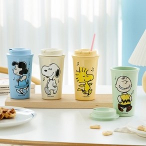 [Peanuts] 댄싱 피너츠 텀블러 (4종), 우드스탁, 우드스탁, 453ml, 1개