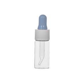 [허브스프레이] 투명 유리병 스포이드 용기 10ml 20ml 회색고무, 투명 유리병 스포이드 회색고무, 1개