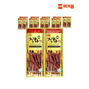 머거본 영양간식 국내산 직화 육포 x10, 180g, 10개