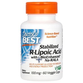 닥터스베스트 알리포산 비오틴 R리포산 바이오틴 Lipoic Acid 100mg 60캡슐