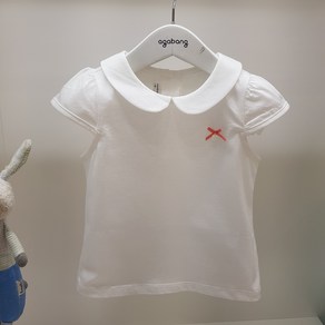 아가방 25 여름 베이비페어 찾으시던 기본 블라우스형 화이트 유아 반소매 티셔츠 원피스랑 치마랑 코디하기 참 좋은 기특한 유아 여름 티셔츠 깔끔 이쁜이 유아 외출복