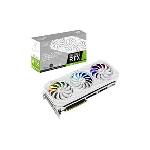 ASUSTek NVIDIA GeFoce RTX 3090 탑재 트리플 팬 모델 24G ROG-STRIX-RTX3090-O24G-WHITE