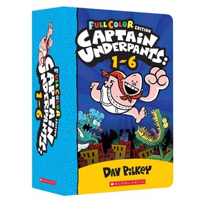 [캡틴언더팬츠 컬러판] Captain Underpants #1-6 Box Set (Color Edition)