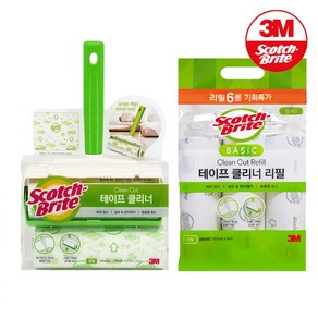 3m 테이프클리너 대형 (핸들1 리필2) + 베이직리필 6입 / 스카치브라이트, 1개, 대형(16cm)