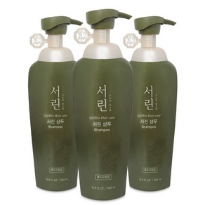 보습 한방 샴푸 녹차추출물 댕기머리 서린 샴푸 500ml, 3개