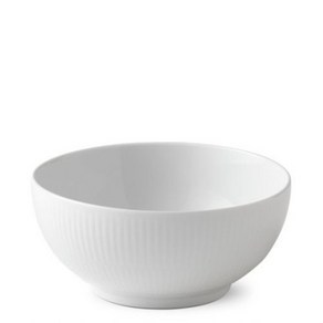 로얄코펜하겐 화이트 플루티드 볼 15cm 국그릇, 1개