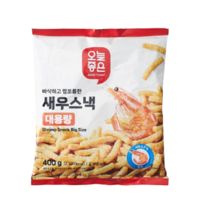 오늘좋은 새우스낵 대용량 (400G), 2개, 400g