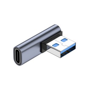 티놀지 USB 3.0(M) to TYPE-C(F) 연장젠더 좌향90도 꺽임 [T-USB3-AMCFLR], 1개