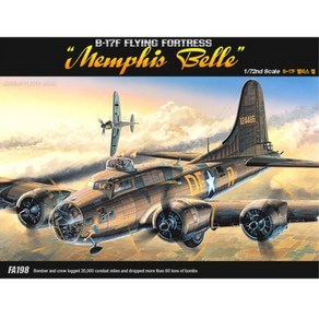 ACFA198/ [12495] 1/72 B-17F 멤피스벨 (Memphis Belle B-17F Flying Fotess), 1개