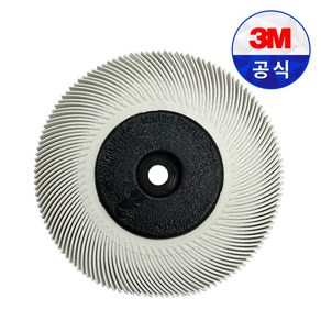 3M 스카치브라이트 레디얼 브리슬 브러쉬 33212 6인치 120방 연마 녹 페인트 제거, 1개