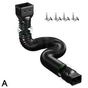선홈통 지붕 빗물 받이 트레이 크로스 보더 다운 스파우트 익스텐더 나사 포함 빗물 받이 배수관