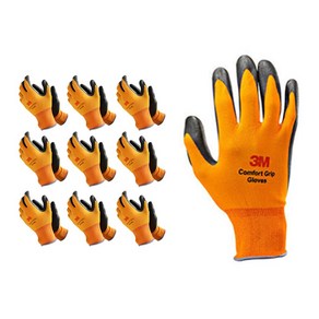 3M 컴포트그립 컬러 NBR 코팅 작업 장갑 10개입 / Comfort Grip Safety Gloves 10pairs