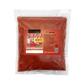 청정식품 HACCP 중국산 고운 고춧가루 중식용 떡볶이용 아주매운맛 1kg, 1개