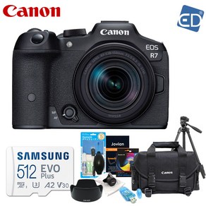 [캐논 정품] EOS R7 + RF-S 18-150mm 렌즈킷+512GB 9종 풀패키지 /ED, 01 캐논 EOS R7+RF S 18-150mm 렌즈킷