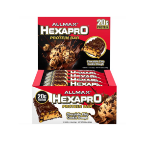 빠른 흡수의 고단백 프로틴바 - Hexapo BAR [ALLMAX], 초콜릿칩 쿠키도우 맛, 1kg, 1개