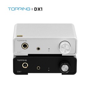 TOPPING DX1 고해상도 오디오 DAC 및 헤드폰 증폭기 6.35mm 3.5mm 라인 출력 출력 AK4493S DAC USB DSD256 PCM384 XMOS XU208, Black