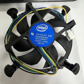 E97378-001 CPU 아키텍처 냉각 핀 선풍기 775 12V 0.60A, 01 fan, 1개