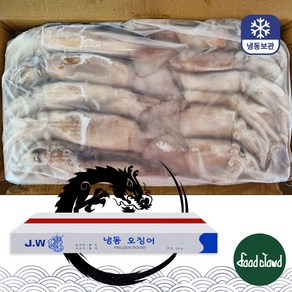 냉동 베이트 오징어 (10-11마리) 업소용 수입오징어 냉동오징어, 3kg, 1개