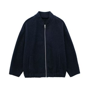 ZARA 여성자켓 30대 40대 캐주얼 부클레 봄버 재킷 숏 코트