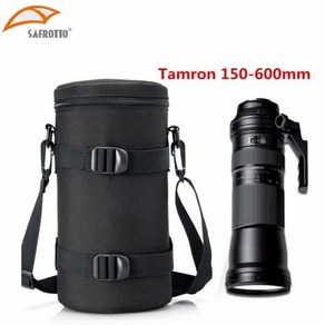 카메라슬링백 렌즈 파우치 케이스 가방 탐론 150-600mm 시그마 150-600 150-500 및 니콘 호환 200-500mm 카메라 렌즈용 13x29.5cm, 1개