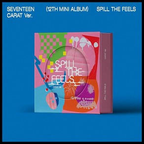 [SEVENTEEN] [CARAT Ve.] 세븐틴 미니 12집 캐럿반 SPILL THE FEELS / 아웃박스+포토카드 4종+하드커버 바인더+북클릿 세트+가사지, 디에잇