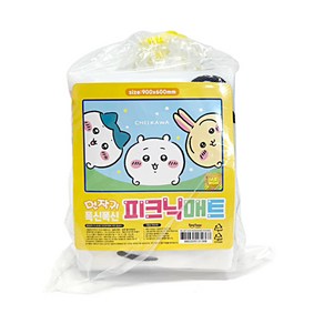 먼작귀 푹신푹신 피크닉매트 90 x 60cm 1인용 돗자리, 치이카와