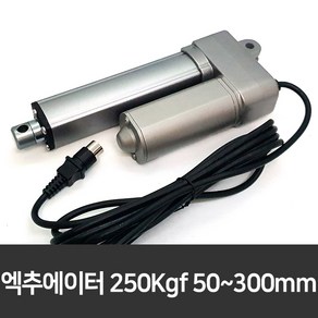 엑추에이터 DC 12V 24V용 전동실린더 250Kgf 50-300mm 20종, 200mm, DC 24V, 1개