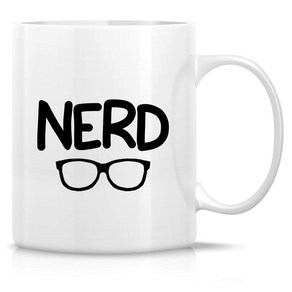 Reteez Funny Mug - Ned Nedy Geeky 11 Oz Ceamic Coffee Mugs - Funny Sacasm Sacastic Inspia, 1개, White