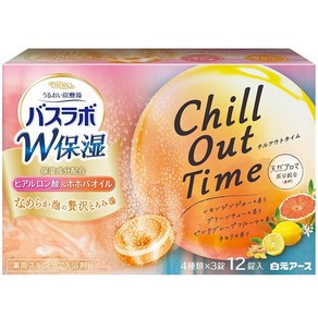 시라모토 어스 HERS 바스라보 W 보습 Chill Out Time 12정입 탄산스킨케어 보습 의약외품, 540g, 1개