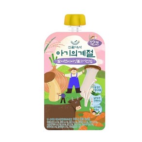 산골이유식 실온이유식 완료기 발아현미버섯불고기진밥 100g, 1개