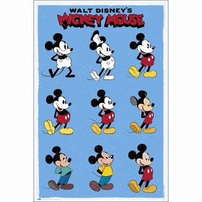 MAXI Poste 포스터 61x91 - 디즈니: 미키마우스 DISNEY MICKEY MOUSE EVOL, 포스터만구매