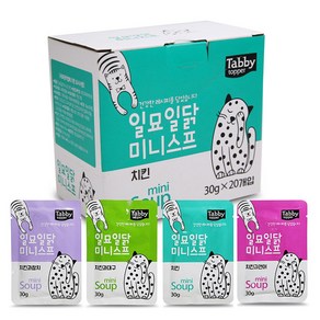 테비토퍼 일묘일닭 미니스프 고양이간식, 30g, 20개