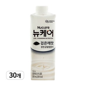 대상웰라이프 뉴케어 검은깨맛 식사대용 환자식 영양식, 200ml, 30개