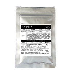 국수용 분말 소스 칼국수 해물칼국수 우동 어묵탕 국수육수내기 100g 사부의소스, 1개