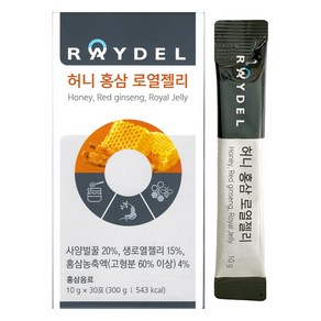 레이델 허니 홍삼 로열젤리 10g x 30포 1개, 300g